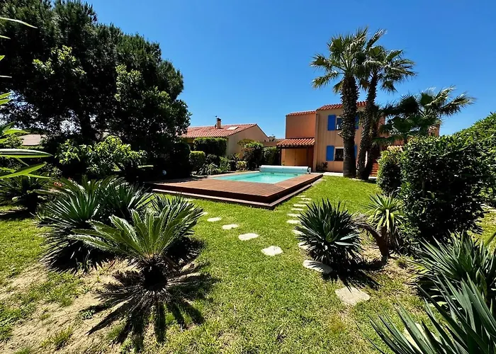 De Charme A Cyprien Avec Piscine Et Jardin Mediterraneen, Et Commerces A 10 Minutes A Pieds Βίλα Saint-Cyprien (Pyrenees-Orientales)